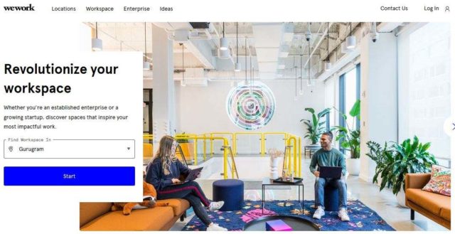 WeWork b2b platform