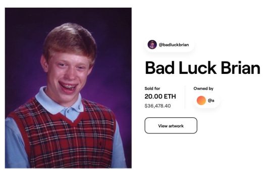 BAD LUCK Brian NFT Meme