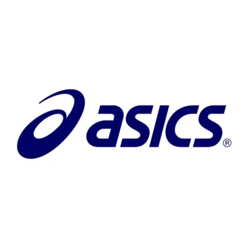 ASICS logo with stripes